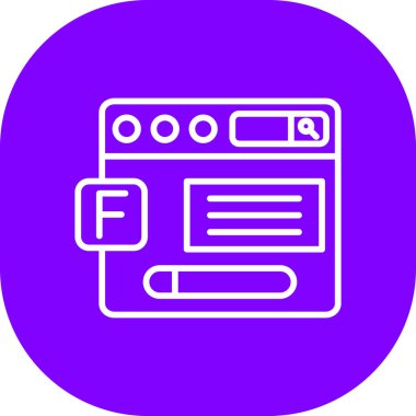 Seo simgesinin vektör illüstrasyonu