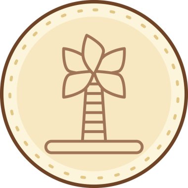 Bir çiçeğin vektör illüstrasyonu