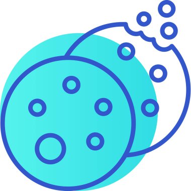 Bakteriler. Web simgesi basit illüstrasyon