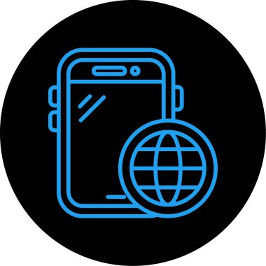 akıllı telefon simgesi vektör illüstrasyonu