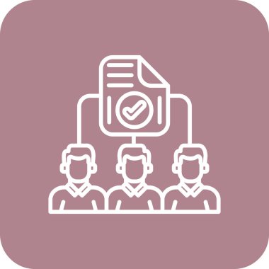 İş insanları simgesinin vektör illüstrasyonu