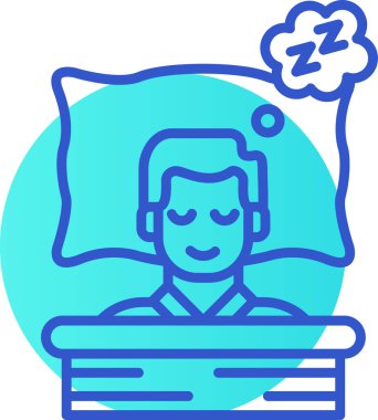 Uyuyan Adam simgesi - taslak biçimi