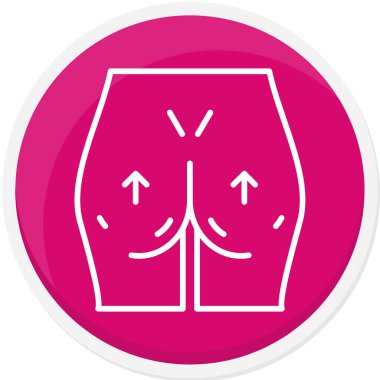 Kadın vücudu, basit illüstrasyon, vektör illüstrasyonu