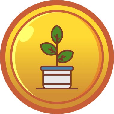 Çiçek simgesi, düz stil