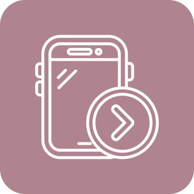 akıllı telefon simgesi vektör illüstrasyonu