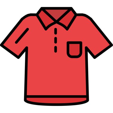 Gömlek. Web simgesi basit illüstrasyon