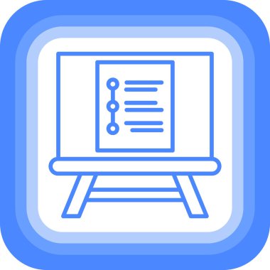 Bir tablet simgesinin vektör illüstrasyonu