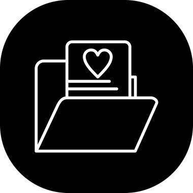 Aşk simgesi vektör illüstrasyonu, Sevgililer Günü kartı,