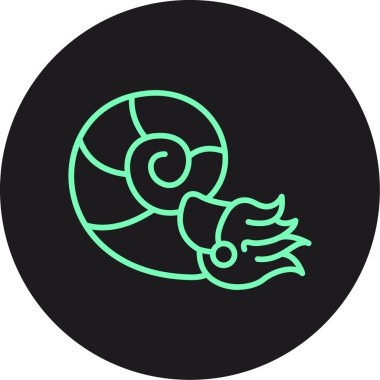 Salyangoz web simgesi, illüstrasyon