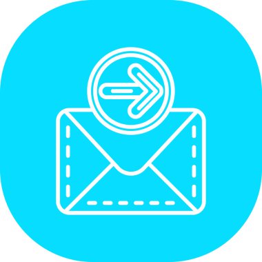 Vektör E- posta simgesi illüstrasyonu