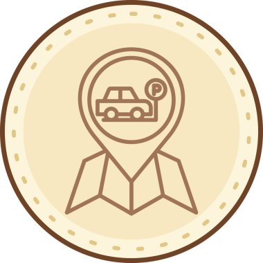 araba simgesi vektör illüstrasyonu