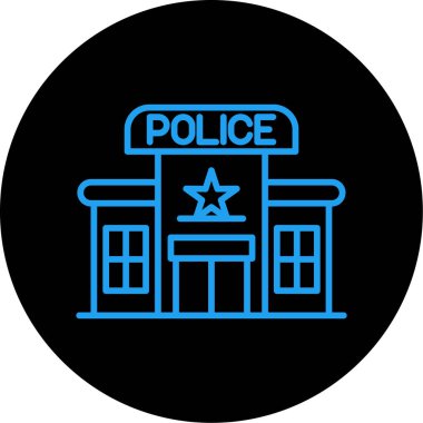 polis simgesi vektör illüstrasyonu