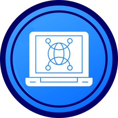 vektör lcd simgesi illüstrasyonu