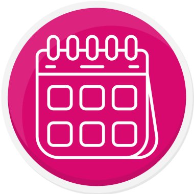 Takvim simgesi vektör illüstrasyonu