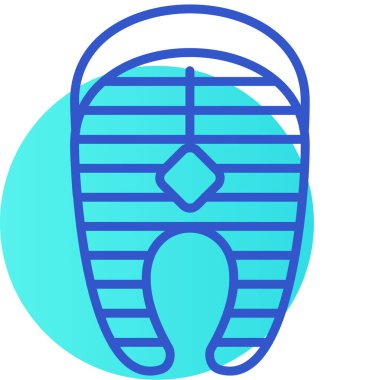 Bir maske simgesinin vektör illüstrasyonu