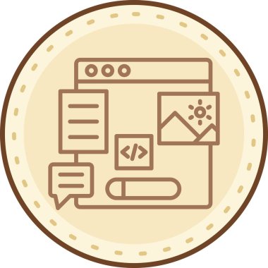 seo modern simgesinin vektör illüstrasyonu