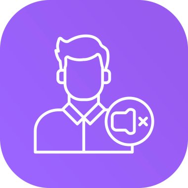 Bir insan simgesinin vektör illüstrasyonu