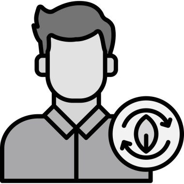 Adamım. Web simgesi basit illüstrasyon