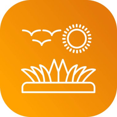 Güneş simgesinin vektör illüstrasyonu