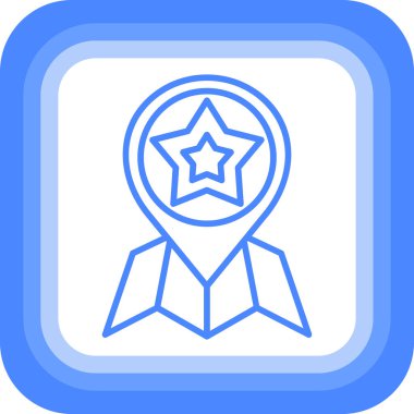 Ödül madalyası. Basit simge