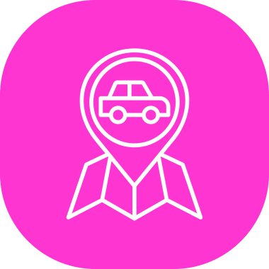 araba simgesi vektör illüstrasyonu