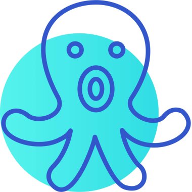 Şirin bir simgenin vektör illüstrasyonu