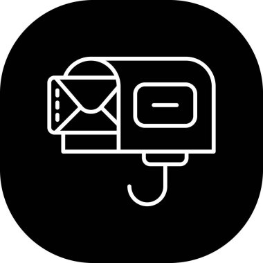 e-posta zarfı simgesi ana hat biçiminde