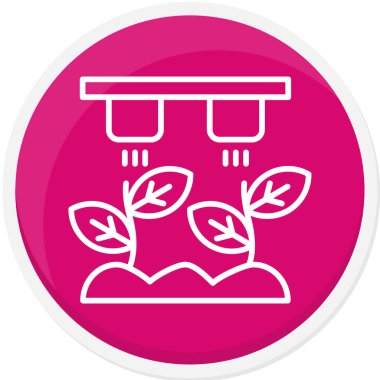 Bitki. Web simgesi basit illüstrasyon