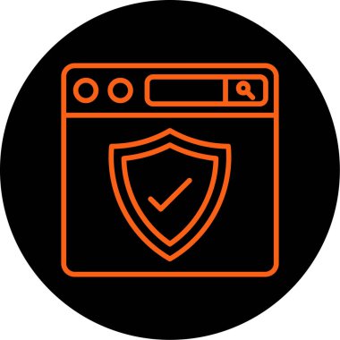 güvenli simge vektör illüstrasyonu