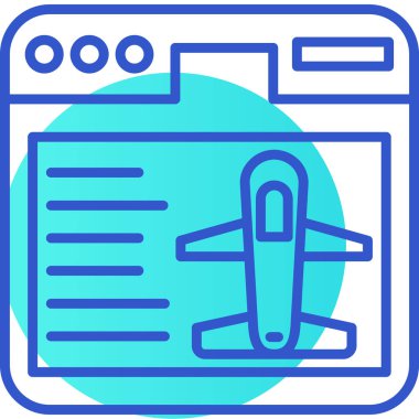 Uçak. Web simgesi basit illüstrasyon