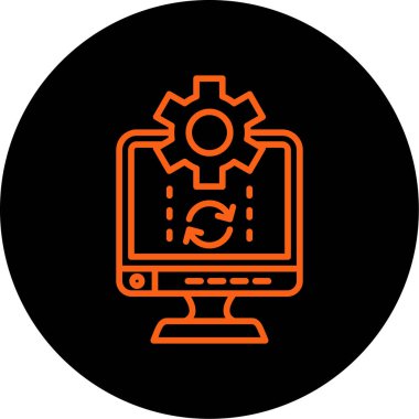 dişli simgesinin vektör illüstrasyonu