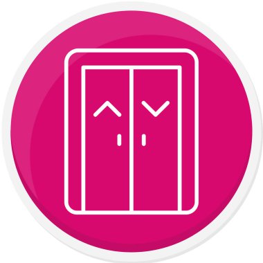 kapı simgesi vektör illüstrasyonu