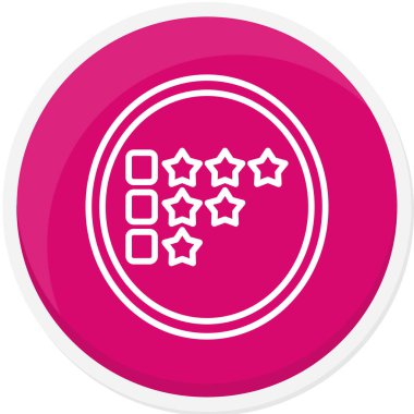 derecelendirme simgesi vektör illüstrasyonu