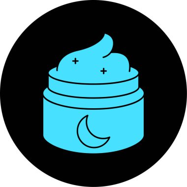 Şirin bir ay simgesinin vektör çizimi