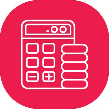 hesap makinesi simgesi, vektör illüstrasyon tasarımı