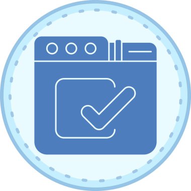 vektör illüstrasyonunu kontrol et modern basit tasarım