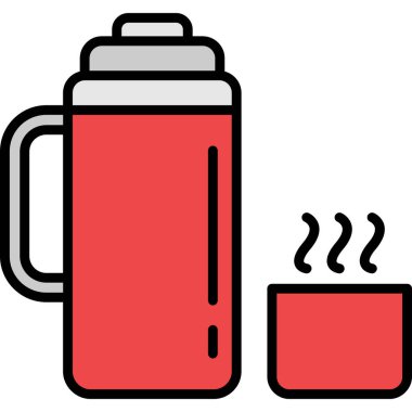 Sıcak içecek sıcak ikonu