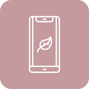 Akıllı telefon simgesinin vektör illüstrasyonu