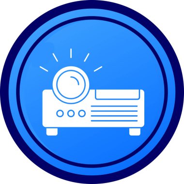 Beyaz arkaplanda izole edilmiş basit bir klima simgesi.