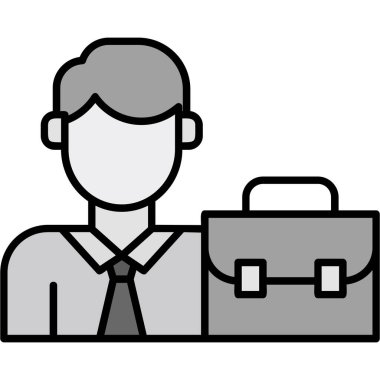 İş adamı evrak çantası vektör illüstrasyonu