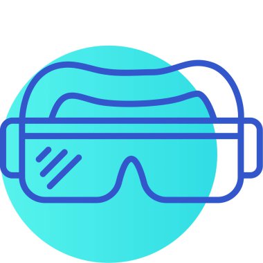 Gözlük. Web simgesi basit tasarım