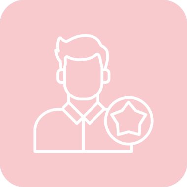 Bir yıldız simgesinin vektör illüstrasyonu