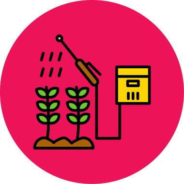 Bir çiftlik simgesinin vektör illüstrasyonu