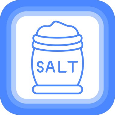 Tuz. Web simgesi basit illüstrasyon