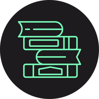 Kitaplar. Web simgesi basit illüstrasyon
