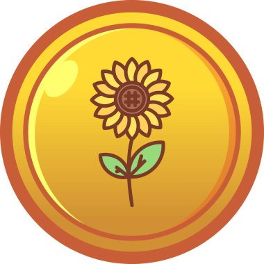 Ayçiçeği simgesiyle para