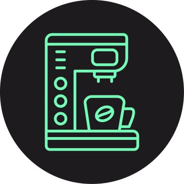 Vektör kahve makinesi simgesi