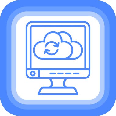 Bulut hesaplama. Web simgesi