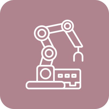 Robotik kol. Web simgesi basit tasarım