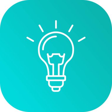 Ampul vektör simge işareti simge vektör çizim kişisel ve ticari kullanım için..